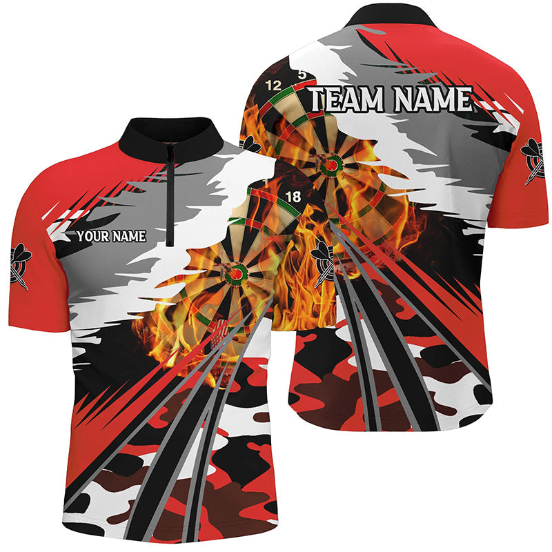 Personalized 3D Dart Board Fire Men Dart Custom Red Dart Attire For Team