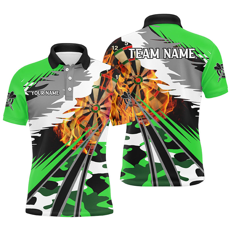Personalized 3D Dart Board Fire Men Dart Custom Green Dart Attire For Team