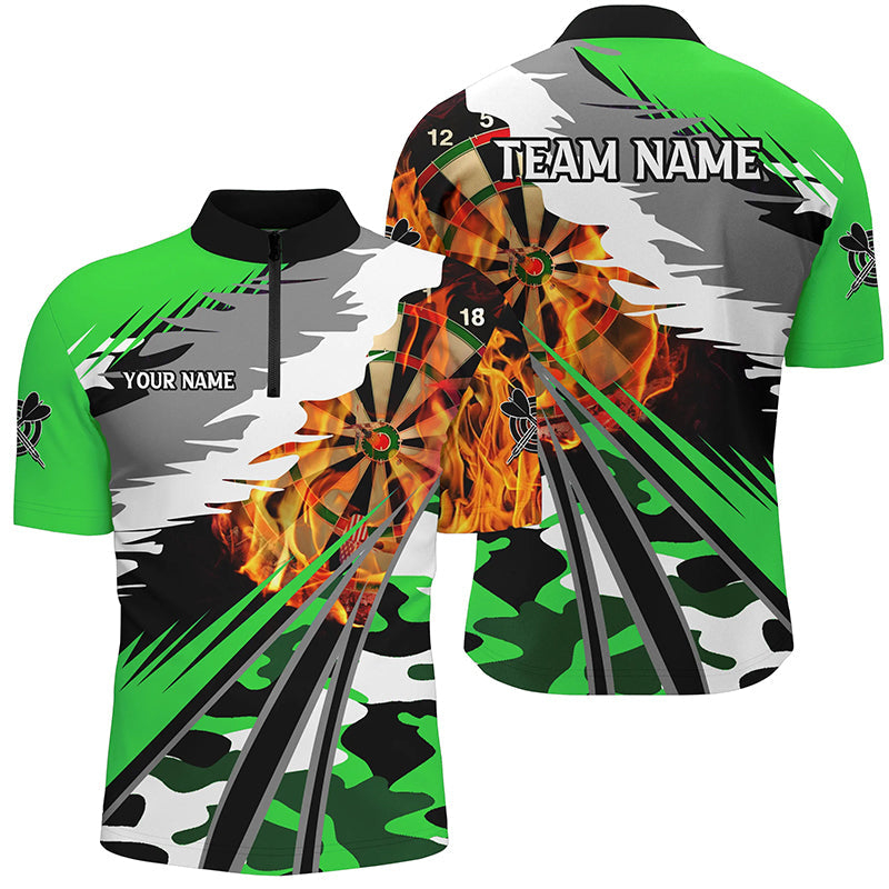 Personalized 3D Dart Board Fire Men Dart Custom Green Dart Attire For Team