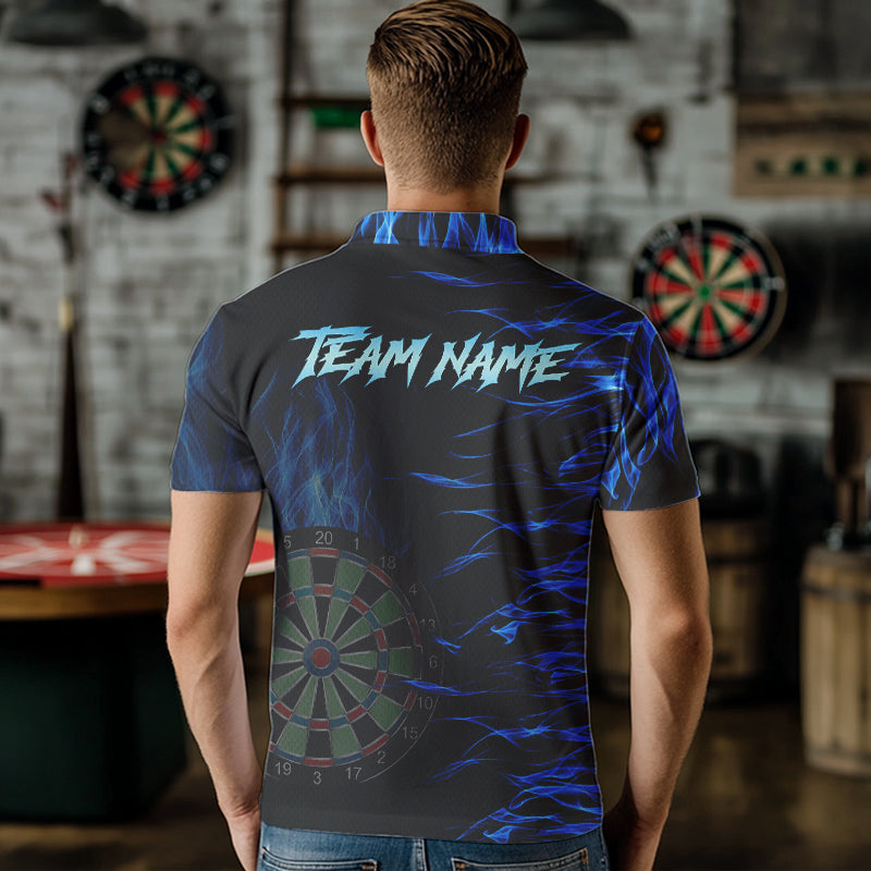 Personalized Blue Flaming 3D Fire Dart Custom Team Dart and