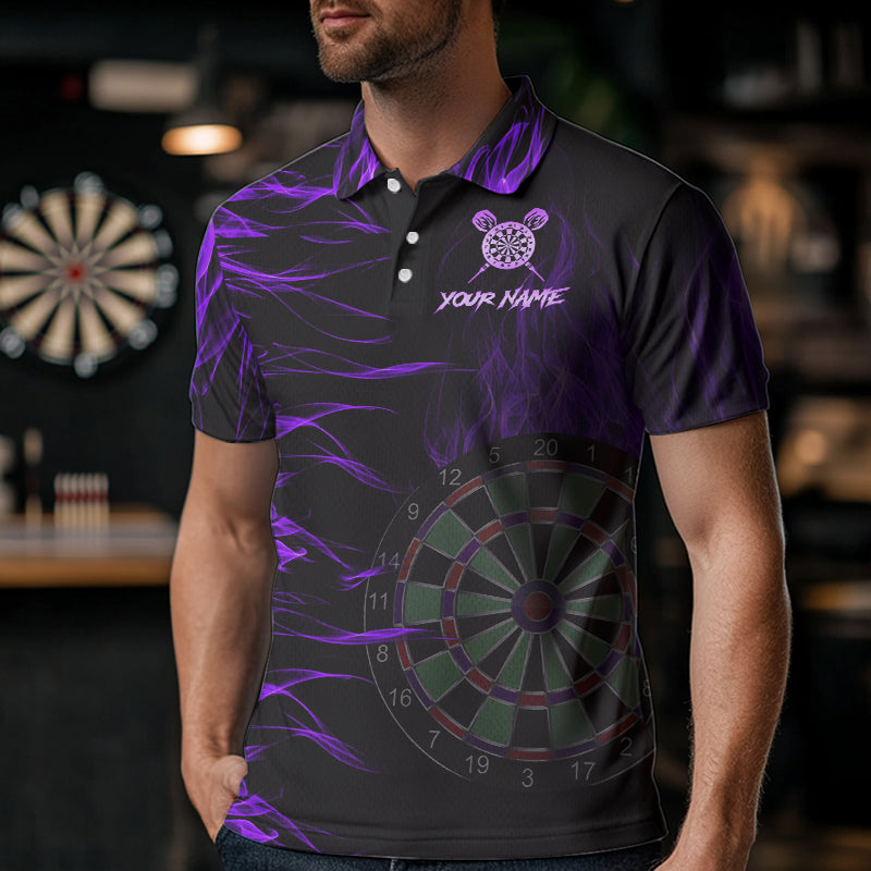 Personalized Purple Flaming 3D Fire Dart Custom Team Dart and