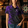 Personalized Purple Flaming 3D Fire Dart Custom Team Dart and