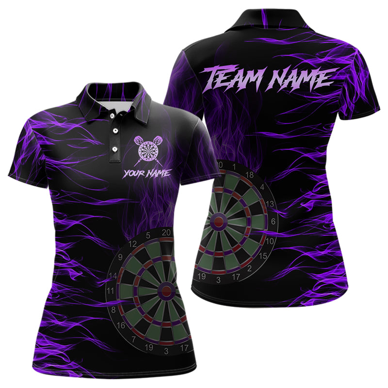 Personalized Purple Flaming 3D Fire Dart Custom Team Dart and