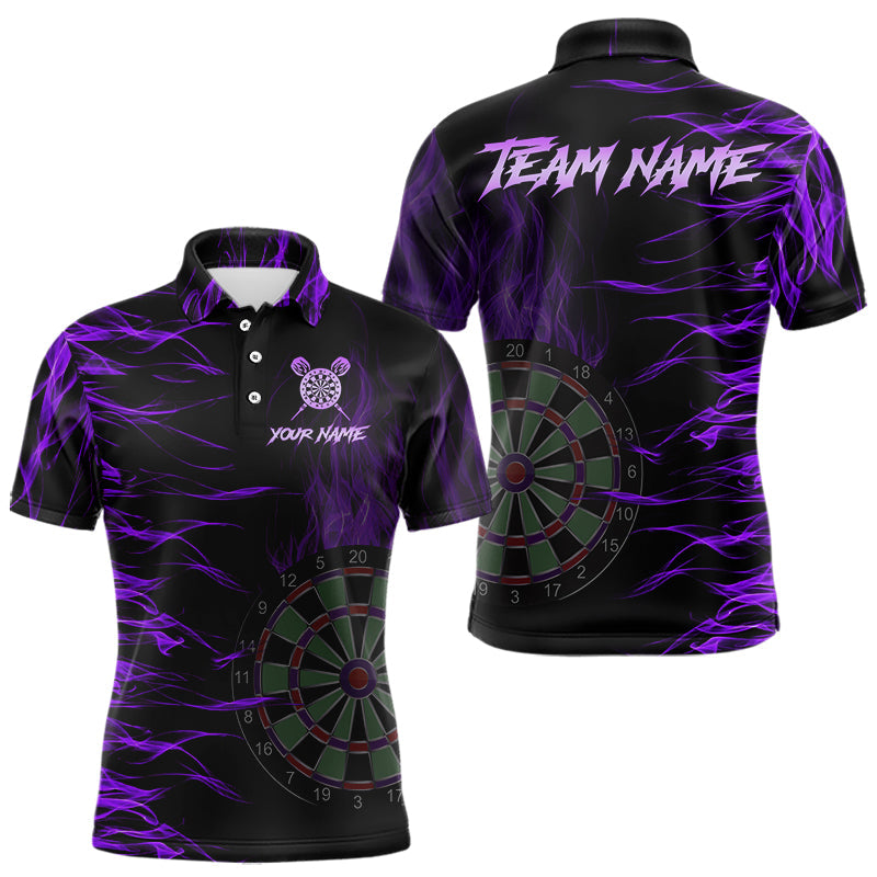 Personalized Purple Flaming 3D Fire Dart Custom Team Dart and