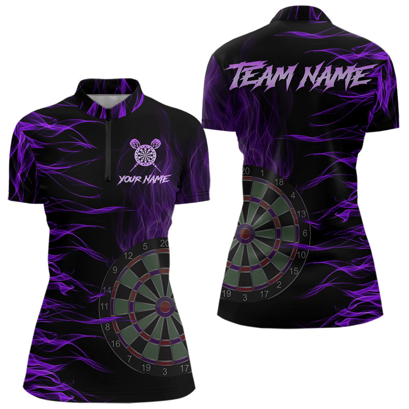 Personalized Purple Flaming 3D Fire Dart Custom Team Dart and