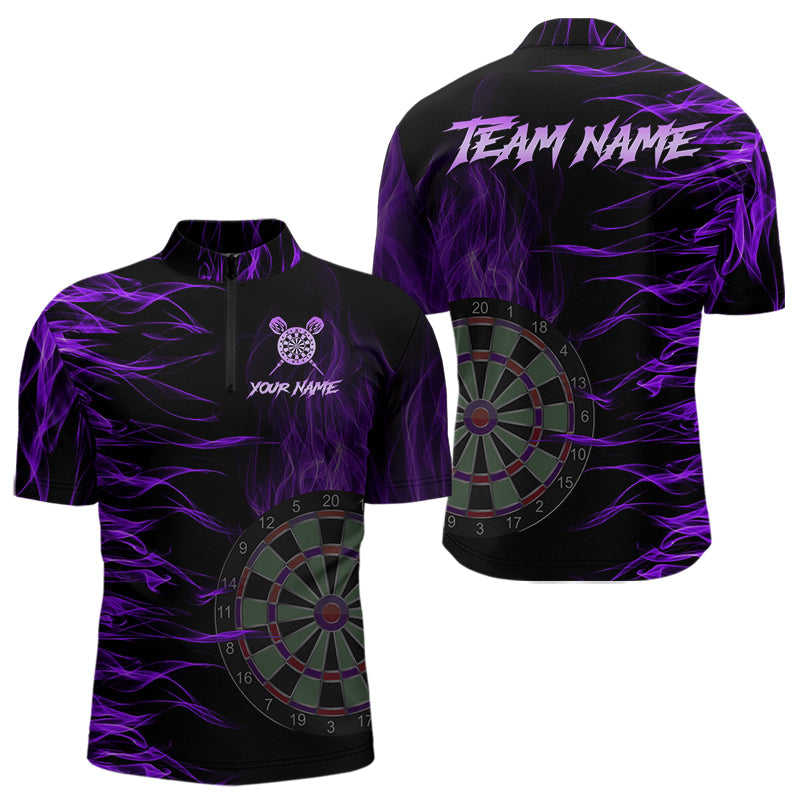 Personalized Purple Flaming 3D Fire Dart Custom Team Dart and