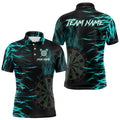 Personalized Turquoise Flaming Dart Custom Fire Dart and