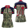 Personalized US Flag Camouflage Dart Quarter-Zip Dart Custom Dart Team VHM1147