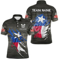 Personalized Grey Grunge Texas Flag Darts Custom Patriotic Darts Team