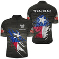 Personalized Grey Grunge Texas Flag Darts Custom Patriotic Darts Team