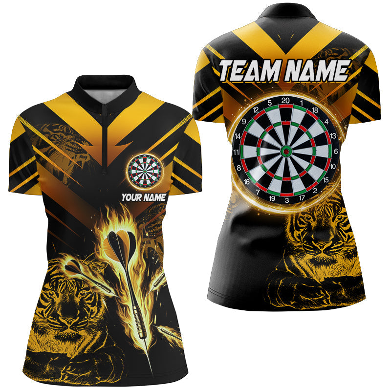 Yellow Arrow Fire Custom Tiger Darts, Darts League Personalized Dart