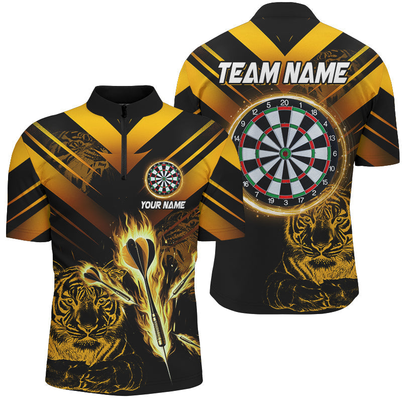 Yellow Arrow Fire Custom Tiger Darts, Darts League Personalized Dart