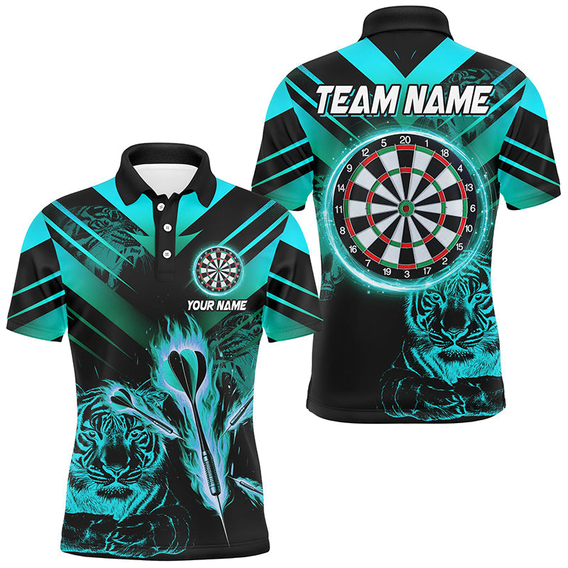 Turquoise Arrow Fire Custom Tiger Darts, Darts League Team Dart