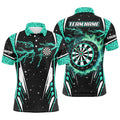 Personalized Thunder Lightning Turquoise Dart Men Custom Team League Dart
