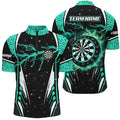 Personalized Thunder Lightning Turquoise Dart Men Custom Team League Dart