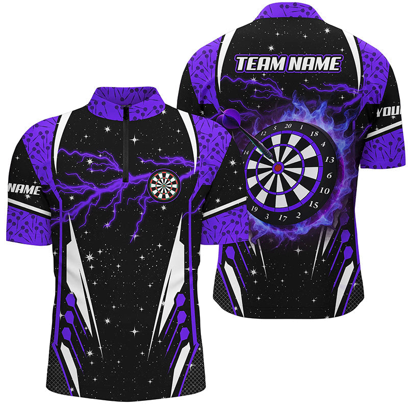 Personalized Thunder Lightning Purple Dart Men Custom Team League Dart