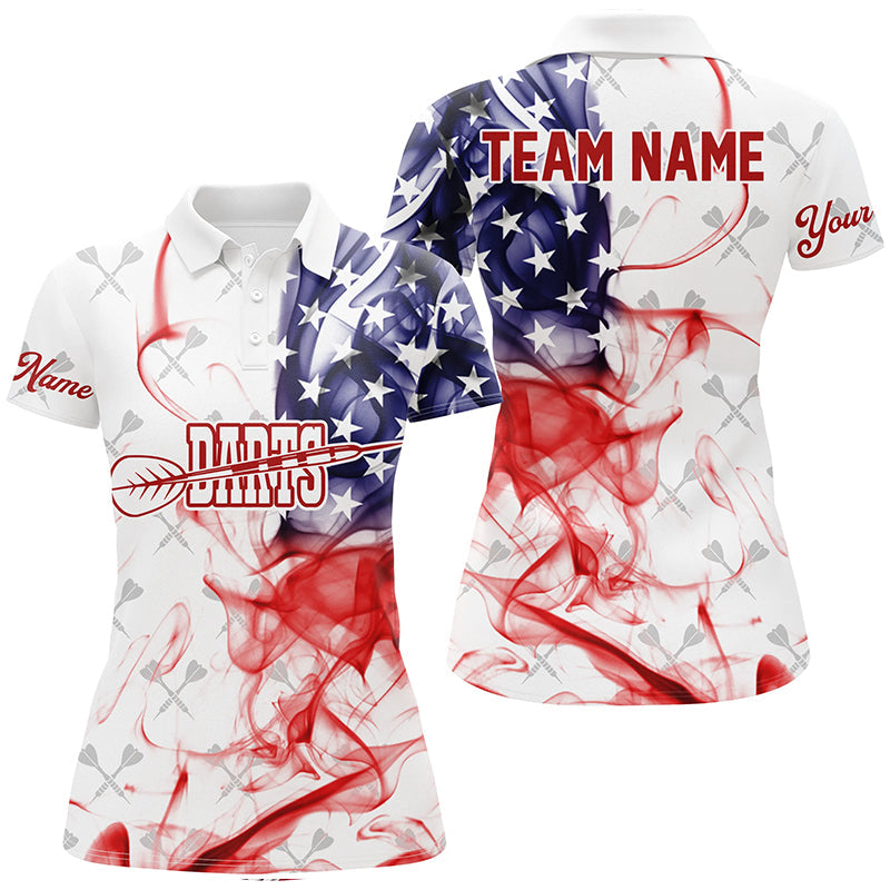 Customized White Darts Pattern American Flag Smoke Men Darts Custom Patriotic Darts
