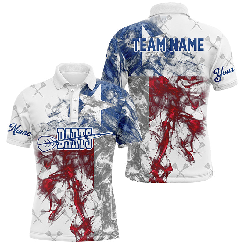 Customized Darts Pattern Grunge Texas Flag Smoke Men Darts Custom Patriotic Darts