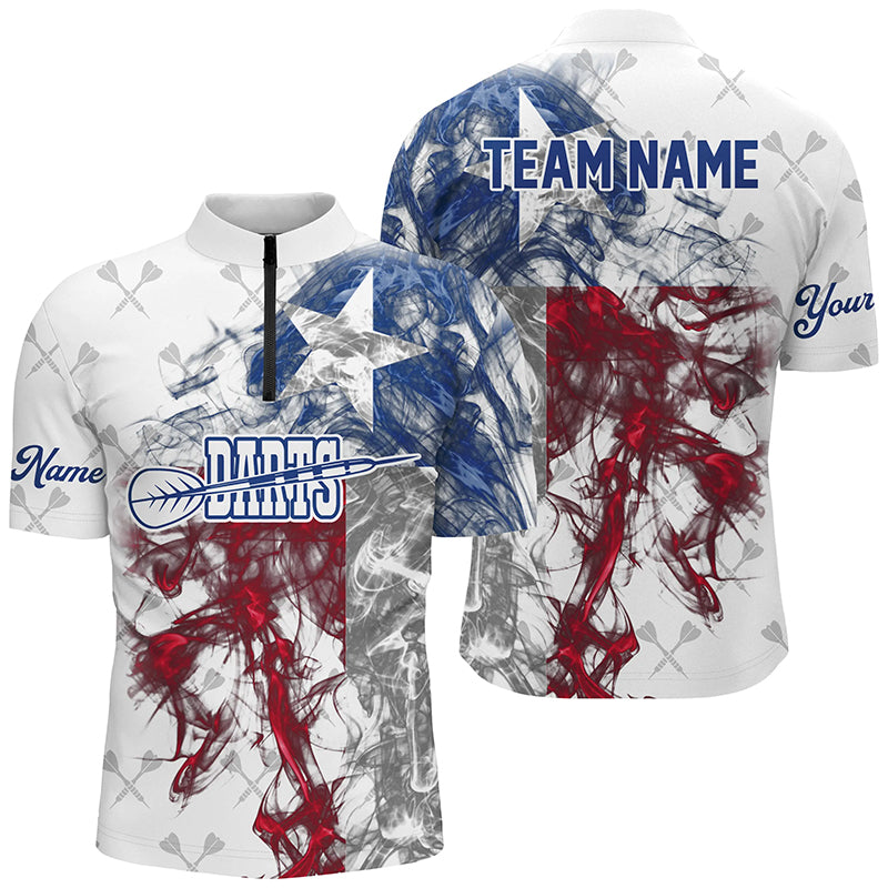 Customized Darts Pattern Grunge Texas Flag Smoke Men Darts Custom Patriotic Darts