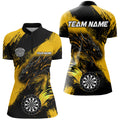 Yellow Grunge Custom Dragon Darts and, Darts League Uniform