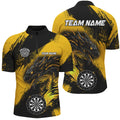 Yellow Grunge Custom Dragon Darts and, Darts League Uniform