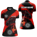 Red Grunge Custom Dragon Darts and, Darts League Uniform