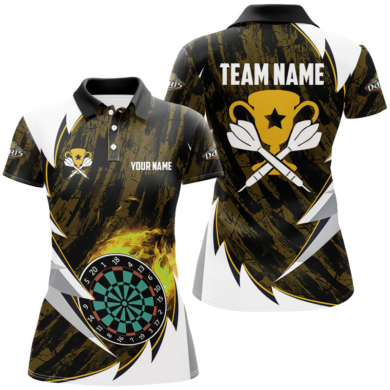 Personalized Darts Tournament Custom Fire Darts, Darts Team |Yellow
