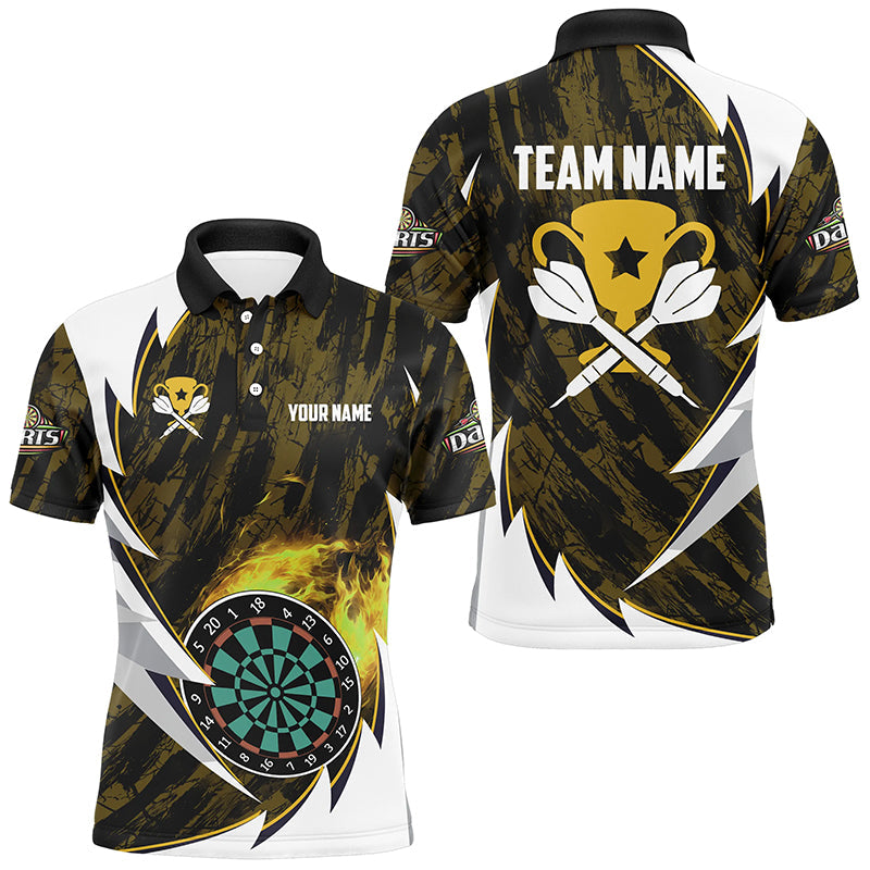 Personalized Darts Tournament Custom Fire Darts, Darts Team |Yellow