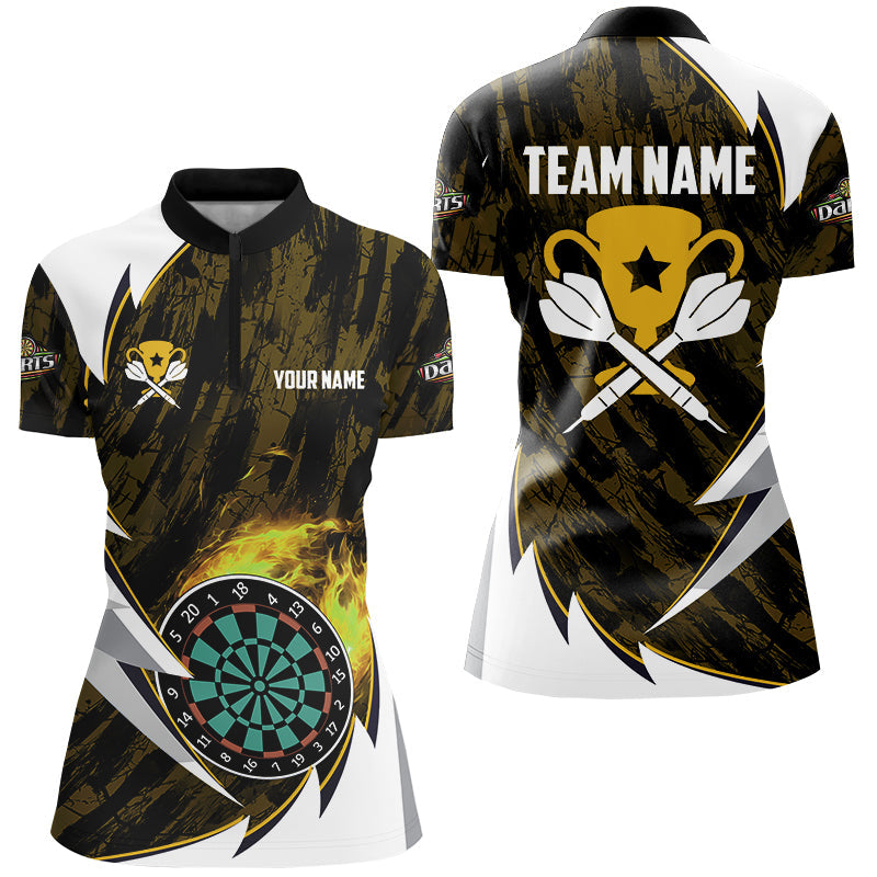 Personalized Darts Tournament Custom Fire Darts, Darts Team |Yellow