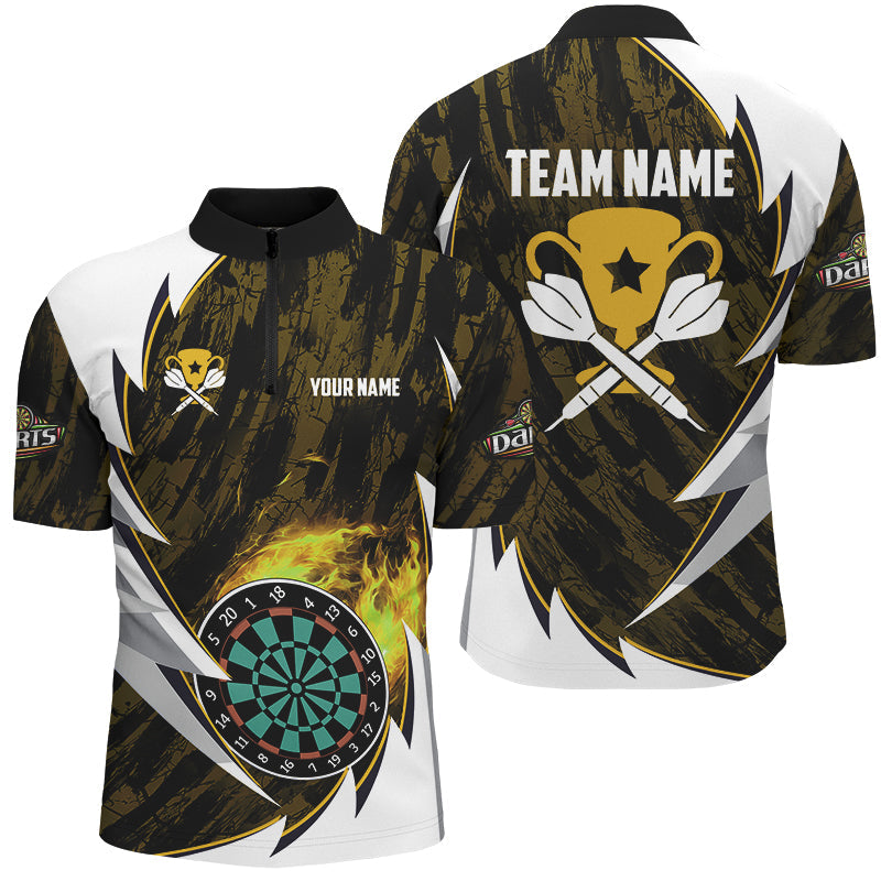 Personalized Darts Tournament Custom Fire Darts, Darts Team |Yellow