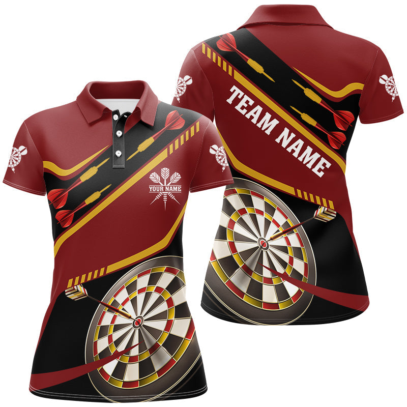 Personalized Red Darts Tournament and Custom 3D Darts Board Team