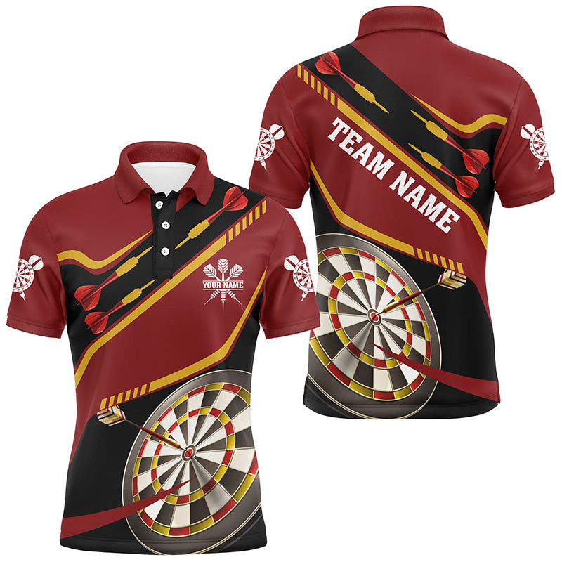 Personalized Red Darts Tournament and Custom 3D Darts Board Team