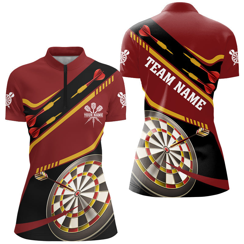 Personalized Red Darts Tournament and Custom 3D Darts Board Team