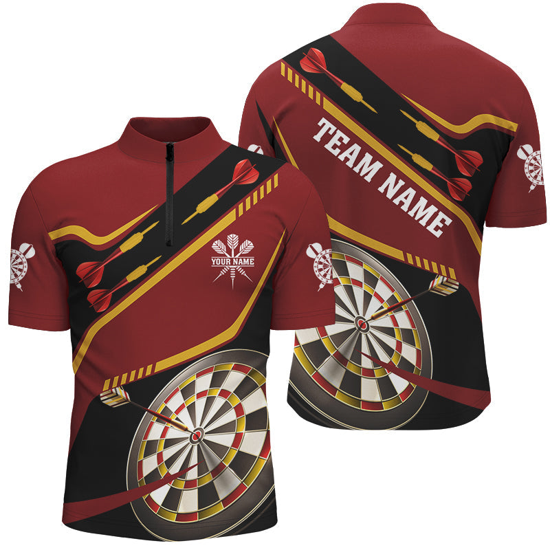 Personalized Red Darts Tournament and Custom 3D Darts Board Team