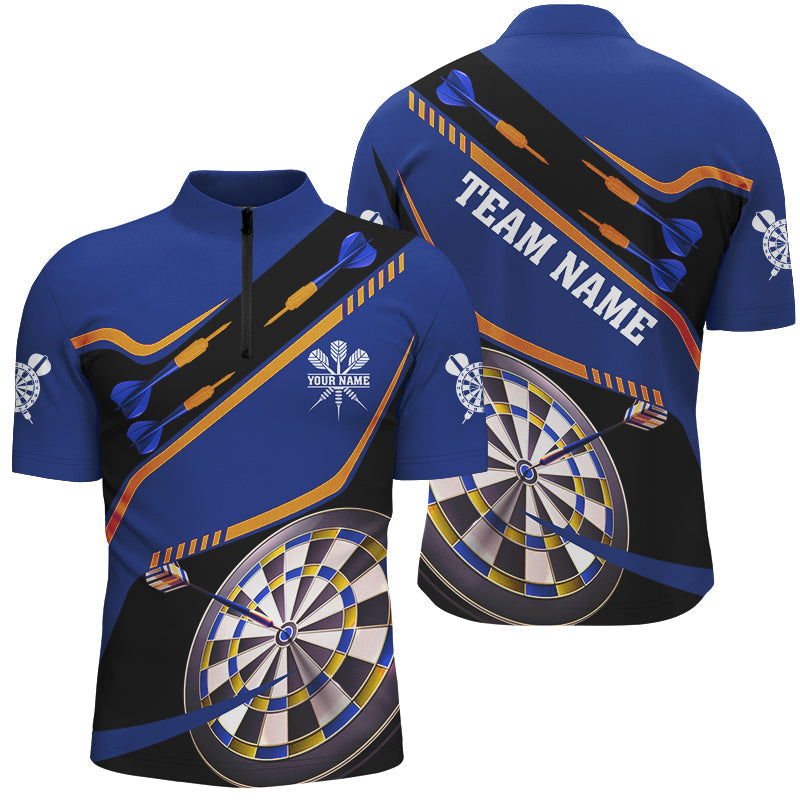 Personalized Blue Darts Tournament and Custom 3D Darts Board Team