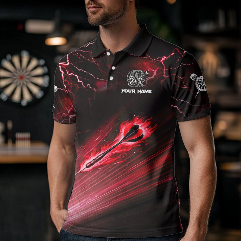Red Thunder Lightning Custom Cobra Snake Men Dart Best Dart Dart Team