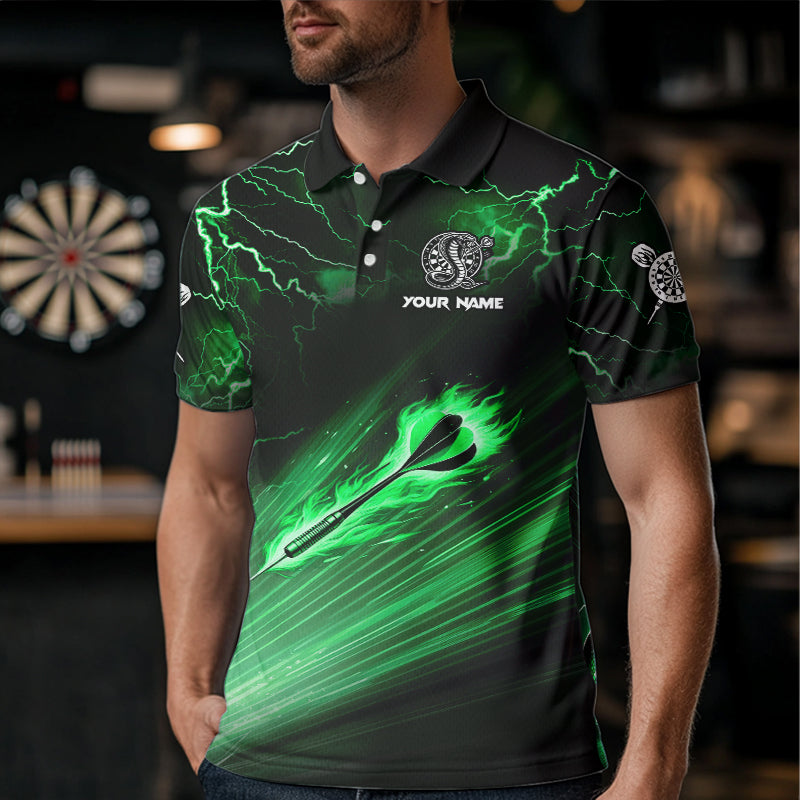 Green Thunder Lightning Custom Cobra Snake Men Dart Best Dart Dart Team