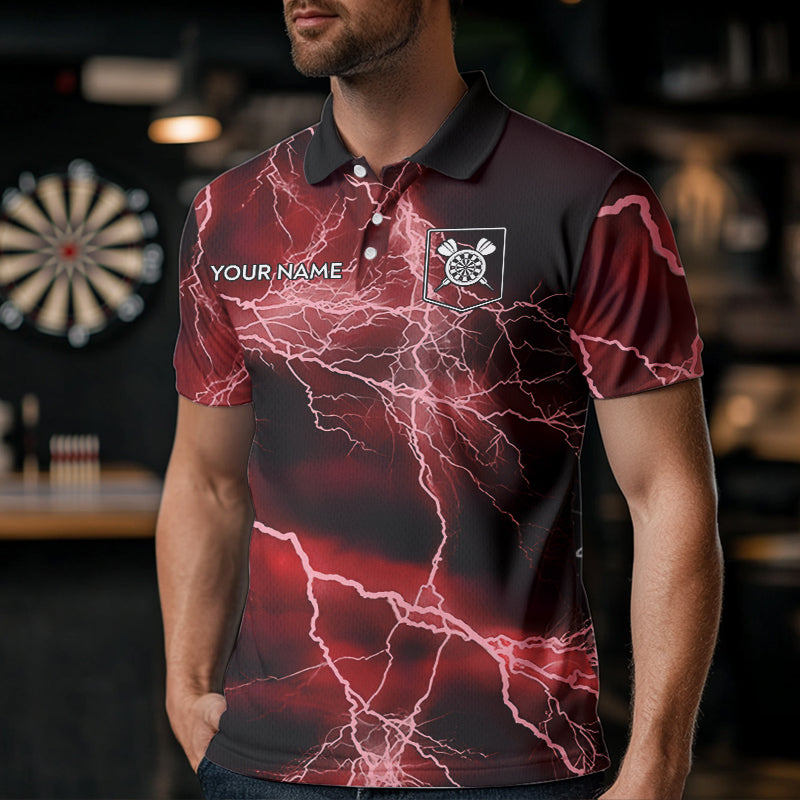 Black And Red Thunder Lightning Dart Custom 3D Darts Team