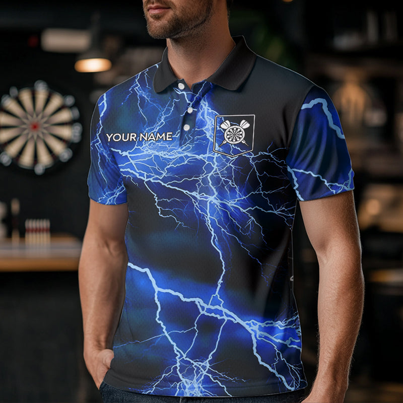 Blue And Black Thunder Lightning Dart Custom 3D Darts Team
