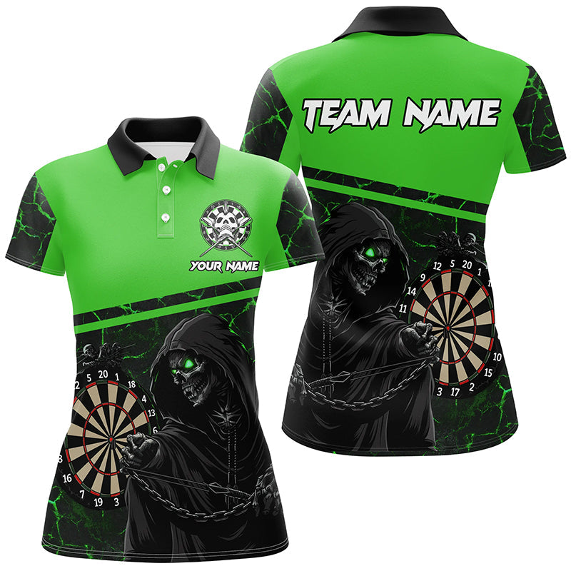 Personalized Death Skeleton Custom Green Darts and Quarter-Zip, Cool Darts