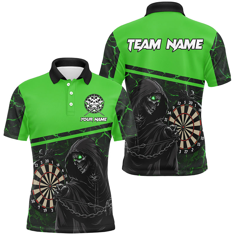 Personalized Death Skeleton Custom Green Darts and Quarter-Zip, Cool Darts