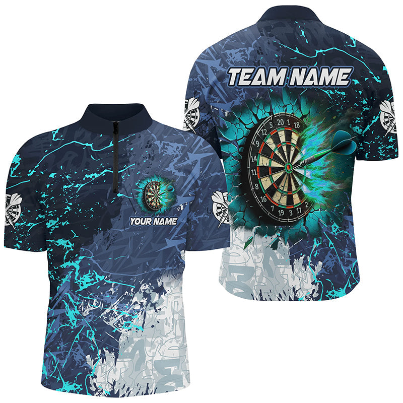 Grunge Break Dartboard Custom 3D Printed Darts, Best Darts Apparel Team