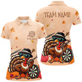 Orange Funny Turkey Autumn Men Darts Custom Thanksgiving Gift For Darts Lover
