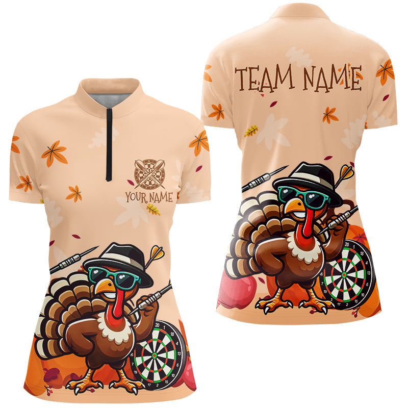 Orange Funny Turkey Autumn Men Darts Custom Thanksgiving Gift For Darts Lover