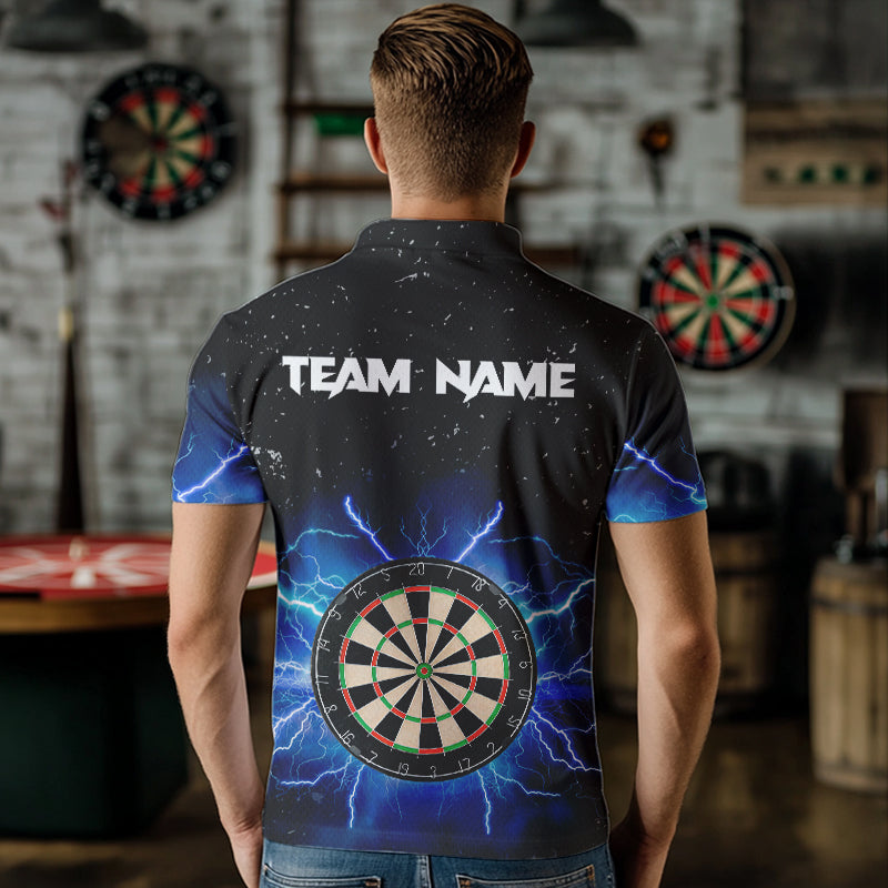 Grunge Black Blue Thunder Lightning Darts and Custom Dart Dart
