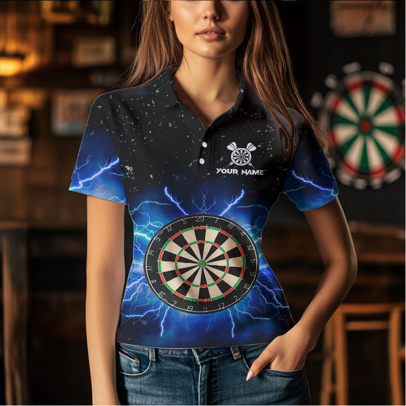 Grunge Black Blue Thunder Lightning Darts and Custom Dart Dart