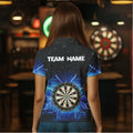 Grunge Black Blue Thunder Lightning Darts and Custom Dart Dart