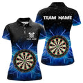 Grunge Black Blue Thunder Lightning Darts and Custom Dart Dart