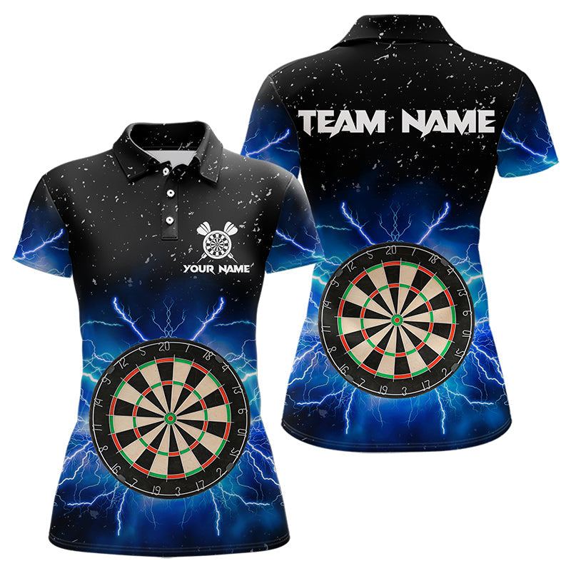 Grunge Black Blue Thunder Lightning Darts and Custom Dart Dart