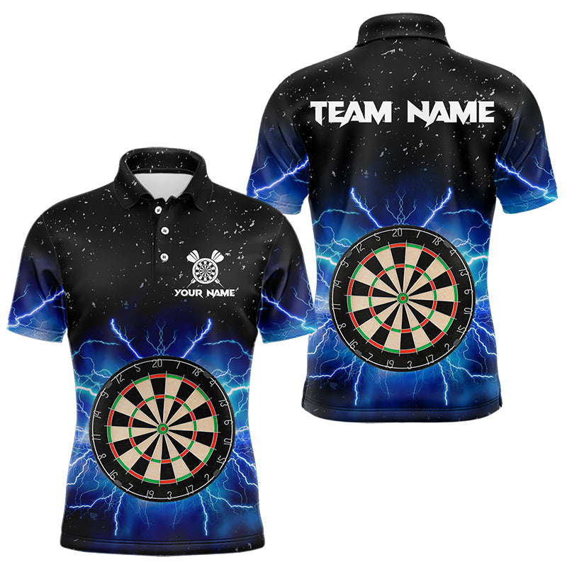 Grunge Black Blue Thunder Lightning Darts and Custom Dart Dart